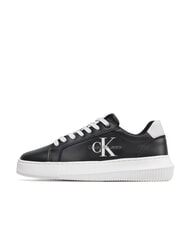 CALVIN KLEIN CK JEANS  Chunky Cupsole Sk&oacute;rzane trampki czarny - Buty damskie - 4