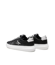 CALVIN KLEIN CK JEANS  Chunky Cupsole Sk&oacute;rzane trampki czarny - Buty damskie - 6