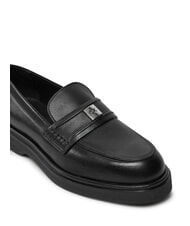 CALVIN KLEIN LOAFER W/HW LTH Mokasyny sk&oacute;rzane czarny - Buty damskie - 3