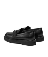 CALVIN KLEIN LOAFER W/HW LTH Mokasyny sk&oacute;rzane czarny - Buty damskie - 5
