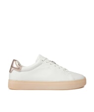 CALVIN KLEIN CUPSOLE LACE UP PEARL Sk&oacute;rzane trampki - Buty damskie