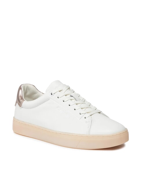 CUPSOLE LACE UP PEARL Sk&oacute;rzane trampki biały - Buty damskie