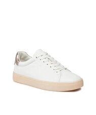 CALVIN KLEIN CUPSOLE LACE UP PEARL Sk&oacute;rzane trampki biały - Buty damskie - 3