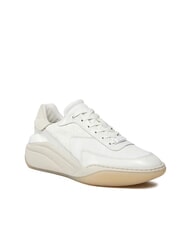 CALVIN KLEIN WEDGE MONO Sk&oacute;rzane trampki biały - Buty damskie - 3