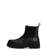 TOMMY HILFIGER TH Sk&oacute;rzane botki w stylu Chelsea czarny - Buty damskie - 2