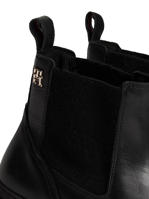 TH Sk&oacute;rzane botki w stylu Chelsea czarny - Buty damskie