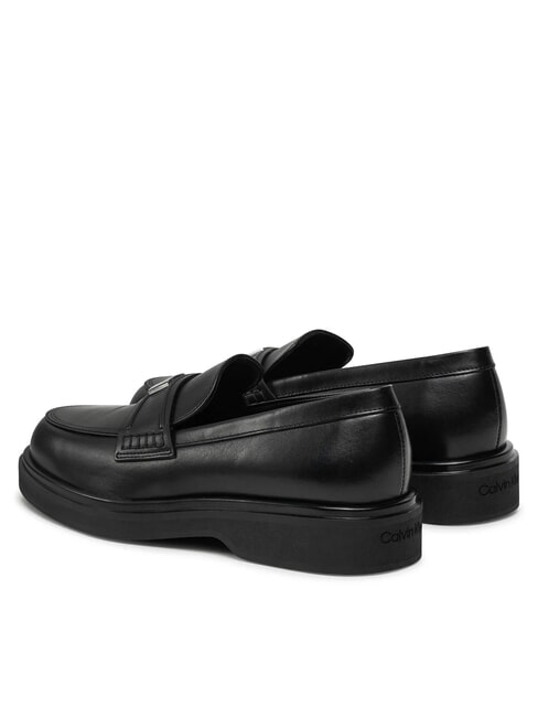 LOAFER W/HW LTH Mokasyny sk&oacute;rzane czarny - Buty damskie