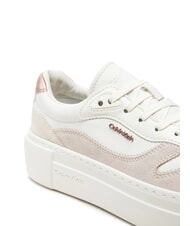 CALVIN KLEIN FF CUPSOLE LACE UP Sk&oacute;rzane trampki biały - Buty damskie - 3
