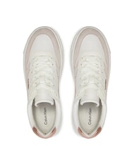 CALVIN KLEIN FF CUPSOLE LACE UP Sk&oacute;rzane trampki biały - Buty damskie - 4