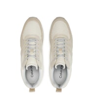 CALVIN KLEIN RUNNER LACE UP SAFF Sk&oacute;rzane trampki szary - Buty damskie - 4