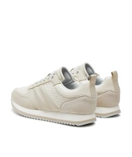 CALVIN KLEIN RUNNER LACE UP SAFF Sk&oacute;rzane trampki szary - Buty damskie - 5