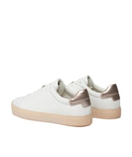 CALVIN KLEIN CUPSOLE LACE UP PEARL Sk&oacute;rzane trampki biały - Buty damskie - 5