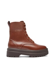 TOMMY HILFIGER TH ELASTIC RIB LACEUP Sk&oacute;rzane buty sznurowane koniakowy brąz - Buty damskie - 2