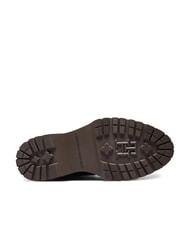 TOMMY HILFIGER TH ELASTIC RIB LACEUP Sk&oacute;rzane buty sznurowane koniakowy brąz - Buty damskie - 6