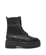TOMMY HILFIGER TH ELASTIC RIB LACEUP Sk&oacute;rzane buty sznurowane czarny - Buty damskie - 2