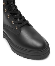 TOMMY HILFIGER TH ELASTIC RIB LACEUP Sk&oacute;rzane buty sznurowane czarny - Buty damskie - 3