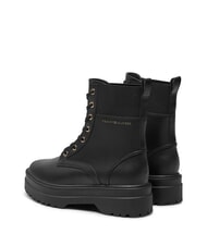 TOMMY HILFIGER TH ELASTIC RIB LACEUP Sk&oacute;rzane buty sznurowane czarny - Buty damskie - 5