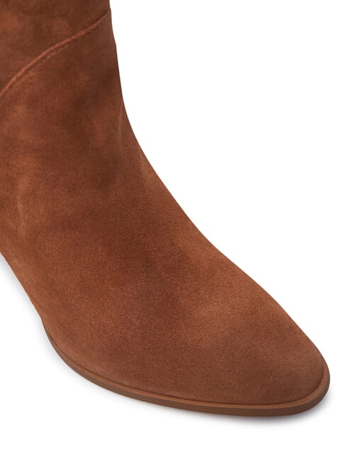 MID COWBOY Zamszowe buty teksańskie brązowy - Buty damskie