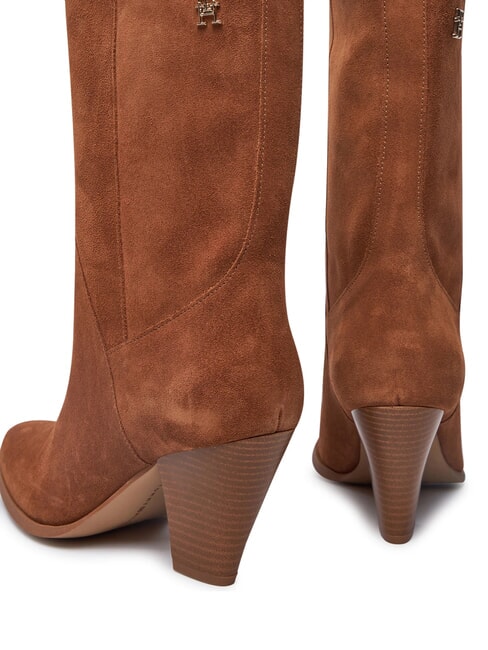MID COWBOY Zamszowe buty teksańskie brązowy - Buty damskie