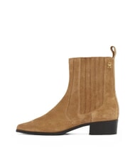 TOMMY HILFIGER COWBOY CHELSEA Zamszowe botki z noskiem w szpic khaki - Buty damskie - 2
