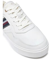 TOMMY HILFIGER STRIPES PLATFORM Sk&oacute;rzane trampki za kostkę ecru - Buty damskie - 3