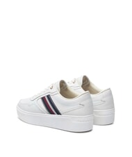 TOMMY HILFIGER STRIPES PLATFORM Sk&oacute;rzane trampki za kostkę ecru - Buty damskie - 5
