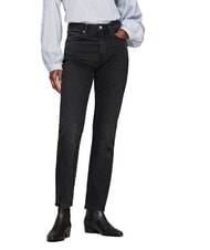 TOMMY HILFIGER LOW COWBOY Szpiczaste botki ze sk&oacute;ry z nadrukiem czarny - Buty damskie - 5