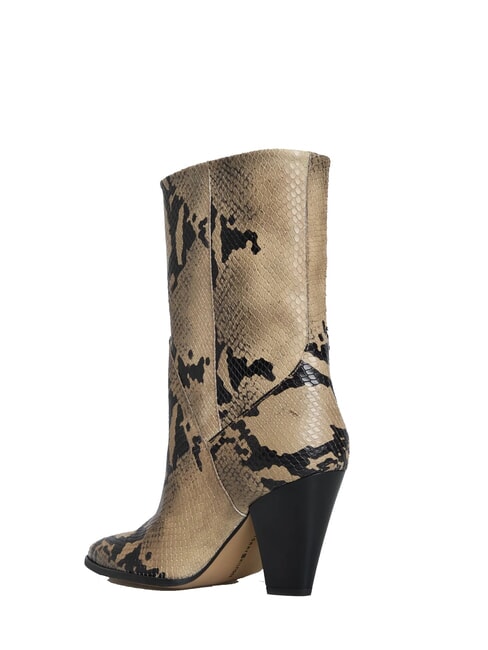 TH  Sk&oacute;rzane buty teksańskie beżowy - Buty damskie