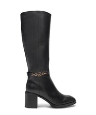 TOMMY HILFIGER TH CHAIN Wysokie sk&oacute;rzane buty z łańcuchem czarny - Buty damskie - 2