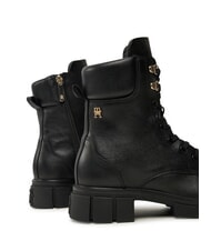 TOMMY HILFIGER LACE -UP BIKE Sk&oacute;rzane buty sznurowane czarny - Buty damskie - 5