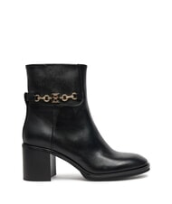 TOMMY HILFIGER TH CHAIN Sk&oacute;rzane botki z łańcuchem czarny - Buty damskie - 2