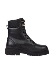 TOMMY HILFIGER CLEATED LACE-UP Botki sznurowane z wyściełanym kołnierzem czarny - Buty damskie - 3