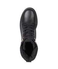 TOMMY HILFIGER CLEATED LACE-UP Botki sznurowane z wyściełanym kołnierzem czarny - Buty damskie - 5