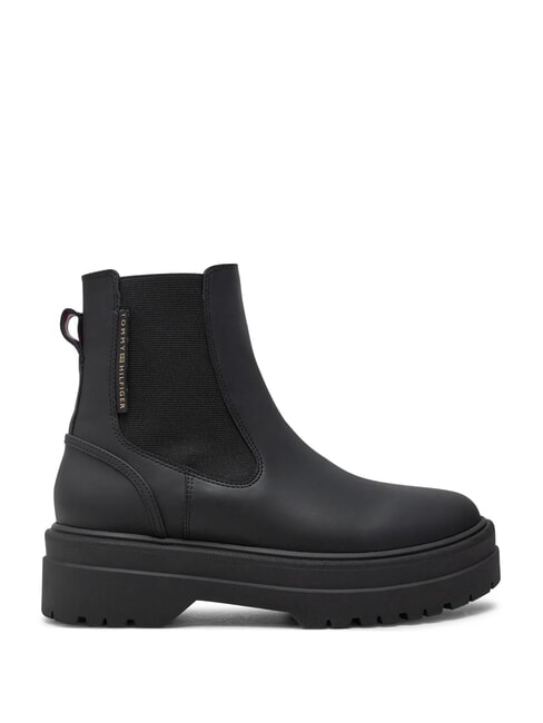 RUBBERISED CHEALSEA Botki z elastycznym panelem czarny - Buty damskie