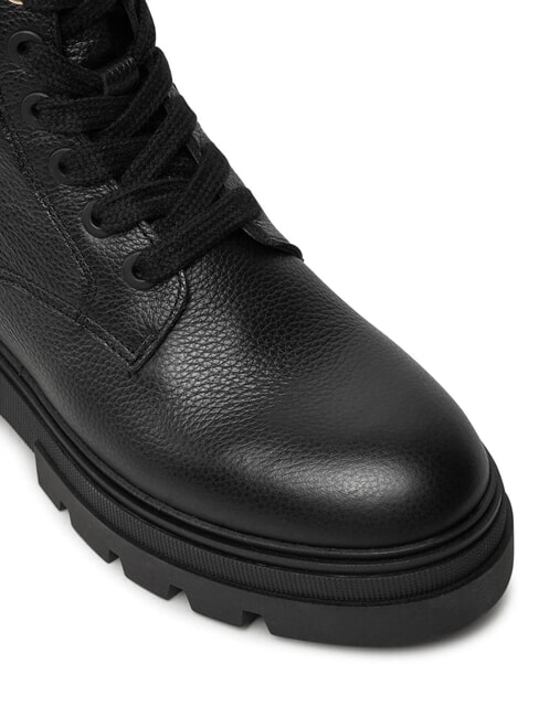BICOLOR Sk&oacute;rzane buty sznurowane czarny - Buty damskie