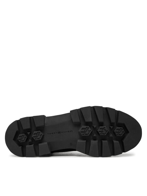 BICOLOR Sk&oacute;rzane buty sznurowane czarny - Buty damskie