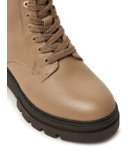TOMMY HILFIGER BICOLOR Sk&oacute;rzane buty sznurowane beżowy - Buty damskie - 3
