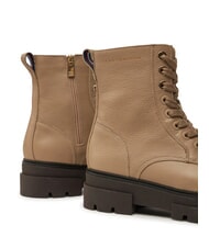 TOMMY HILFIGER BICOLOR Sk&oacute;rzane buty sznurowane beżowy - Buty damskie - 4