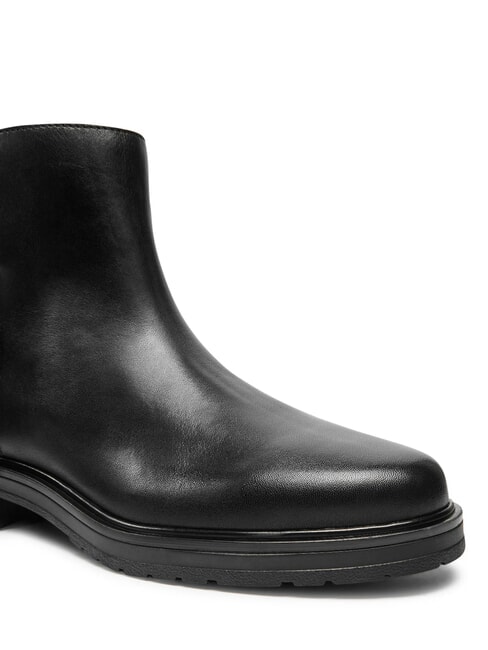 TH Niskie botki zamszowe i sk&oacute;rzane czarny - Buty damskie