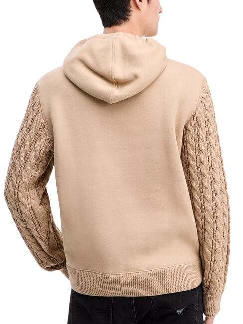 CONTRAST Bluza z kapturem pustynne błoto - Bluzy męskie