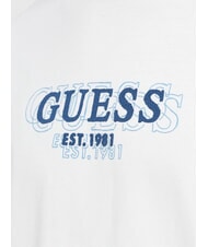 GUESS SMALL LOGO Koszulka z kr&oacute;tkim rękawem o regularnym kroju czysto biały - Koszulki męskie - 3