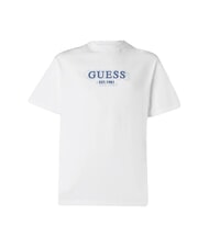 GUESS SMALL LOGO Koszulka z kr&oacute;tkim rękawem o regularnym kroju czysto biały - Koszulki męskie - 4