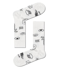 HAPPY SOCKS BLACK AND WHITE Zestaw prezentowy 4 pary skarpetek 9100 - Skarpetki męskie - 4