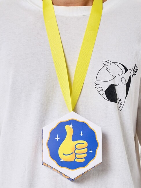 MEDAL Pudełko prezentowe 1 para skarpetek niebieski - Skarpetki męskie