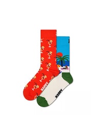 HAPPY SOCKS BEACH LIFE Zestaw prezentowy 2 pary skarpetek - Skarpetki męskie