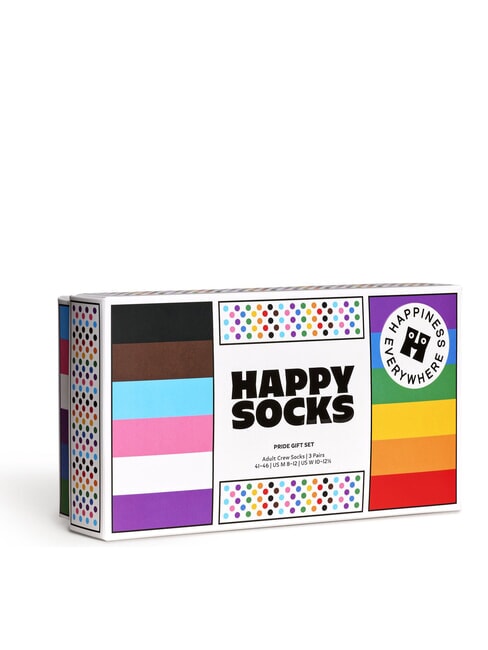 PRIDE Pudełko prezentowe 3 pary skarpetek biały - Skarpetki męskie
