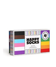 HAPPY SOCKS PRIDE Pudełko prezentowe 3 pary skarpetek biały - Skarpetki męskie - 4