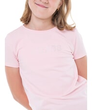 GUESS MINI ME KIDS Koszulka z logo ze strasami wata cukrowa r&oacute;żowa - Koszulka dziecięca - 3