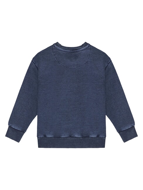 LS ACTIVE Bluza dziecięca z okrągłym dekoltem chłopiec vintage niebieski był - Bluzy dziecięce
