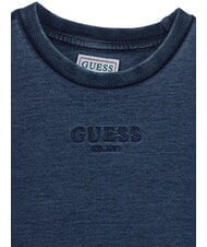 GUESS LS ACTIVE Bluza dziecięca z okrągłym dekoltem chłopiec vintage niebieski był - Bluzy dziecięce - 3